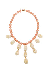 Vintage deLillo Pearl Cluster Drop Beaded Necklace @ Recess LA