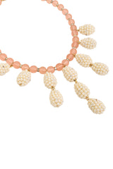 Vintage deLillo Pearl Cluster Drop Beaded Necklace close @ Recess LA