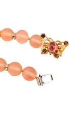 Vintage deLillo Pearl Cluster Drop Beaded Necklace clasp @ Recess LA