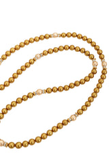 Vintage William deLillo Tassel Beaded Lariat Necklace close @ Recess LA