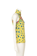Damask Dot Scarf Top by Gianni Versace on mannequin side @ Recess LA