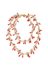 Vintage William deLillo Layered Shell Bead Necklace @ Recess LA