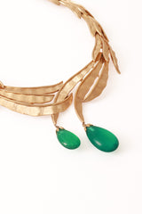 necklace and earrings set by Trifari necklace close @ Recess LA