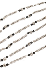 Vintage Sautoir Crystal Rope Necklace closeup details @ Recess LA