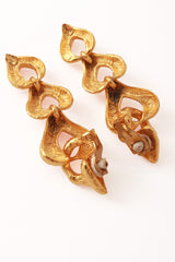 heart-link drop earrings backs closed @ Recess LA