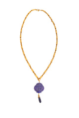 Vintage William deLillo Barrel Chain Medallion Charm Necklace @ Recess LA