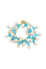 Vintage William deLillo Multi Strand Pearl Drop Bead Bracelet II @ Recess LA