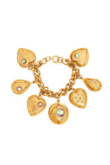 Vintage Aurora Heart Charm Bracelet @ Recess LA