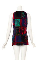 velvet vest by Gianni Versace on mannequin back @ Recess LA