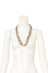 Vintage William deLillo Marbled Bead Torsade Necklace on mannequin @ Recess LA