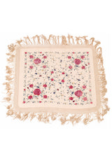 Vintage Fringe Floral Piano Shawl @ Recess LA