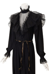 Vintage Valentina's Victorian Balloon Leg Jumpsuit on mannequin close @ Recess LA
