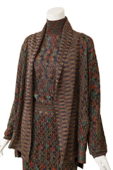 Vintage Missoni Cardigan, Top & Skirt Set on mannequin close @ Recess LA