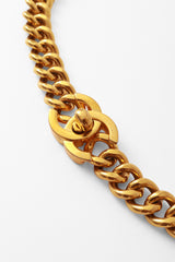 chain belt by Chanel logo clasp @ Recess LA