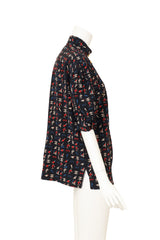 Vintage Chanel Puff Sleeve Blouse on mannequin side @ Recess LA