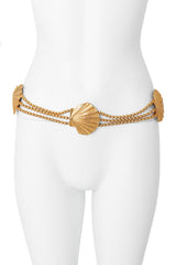 shell bead chain belt by Kenneth Jay Lane on mannequin @ Recess LA