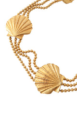 shell bead chain belt by Kenneth Jay Lane close @ Recess LA