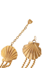 shell bead chain belt by Kenneth Jay Lane clasp @ Recess LA