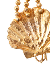 shell bead chain belt by Kenneth Jay Lane KJL mark @ Recess LA