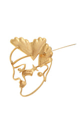 figural face brooch pin open @ Recess LA
