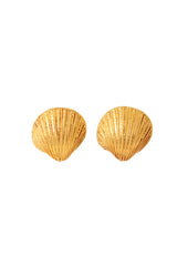 Shell Button Earrings by Dominique Aurientis @ Recess LA