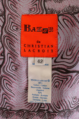 Christian Lacroix Lace Inset Sweetheart Dress label @ Recess LA