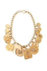 hammered charm necklace by Yves Saint Laurent @ Recess LA