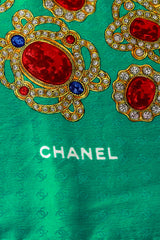 Filigree Jewel Logo Scarf logo @ Recess LA