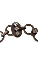 Crystal O-link necklace tarnish @ Recess LA