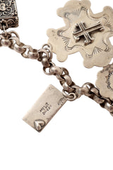 Sterling silver charm necklace sterling mark @ Recess LA