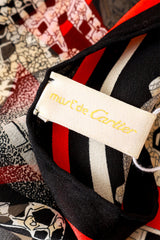 Leopard diamond scarf by Cartier label @ Recess LA