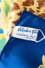 leopard printed scarf by Ferragamo label @ Recess LA