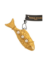 Vintage Sonia Rykiel Pearl Fish Brooch @ Recess LA