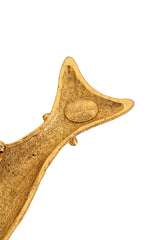 Vintage Sonia Rykiel Pearl Fish Brooch tail close @ Recess LA