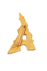 Eiffel Tower brooch by F Volle back @ Recess LA