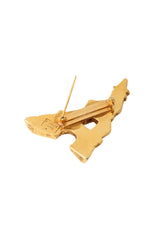 Eiffel Tower brooch by F Volle pin open @ Recess LA