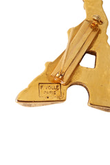 Eiffel Tower brooch by F Volle logo @ Recess LA