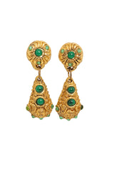 Vintage Jacky de G Organic Teardrop Cabochon Earrings @ Recess LA