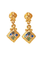 stone drop earrings by Jacky de G @ Recess LA