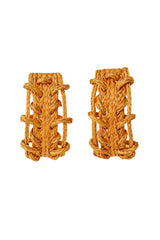 woven hoop earrings by Premier Etage @ Recess LA