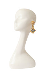 stone drop earrings by Jacky de G on mannequin @ Recess LA