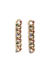 crystal chain earrings by Premier Etage @ Recess LA