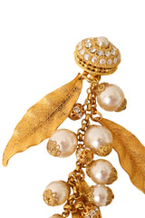 Leaf drop earrings one very close @ Recess LA