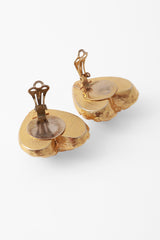 heart button earrings by Jacky De G backs open @ Recess LA