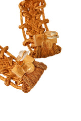 woven hoop earrings by Premier Etage logo @ Recess LA