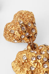 heart drop earrings by Jacky De G top close @ Recess LA