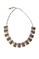 geometric crystal collar necklace @ Recess LA