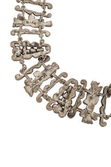 Vintage Figural Chinoiserie Collar Necklace back @ Recess LA