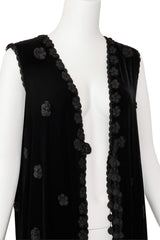 fringe vest by Moschino on mannequin close @ Recess LA