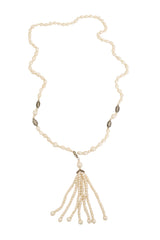 Vintage Organic Pearl Sautoir Necklace @ Recess LA